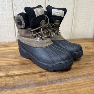 Duck Boots Waterproof Bottom Women's‎  8 M Brown/Black  Ankle  Winter Boot